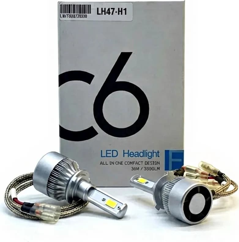 Светодиодная LED лампа C6 H1, 6000K